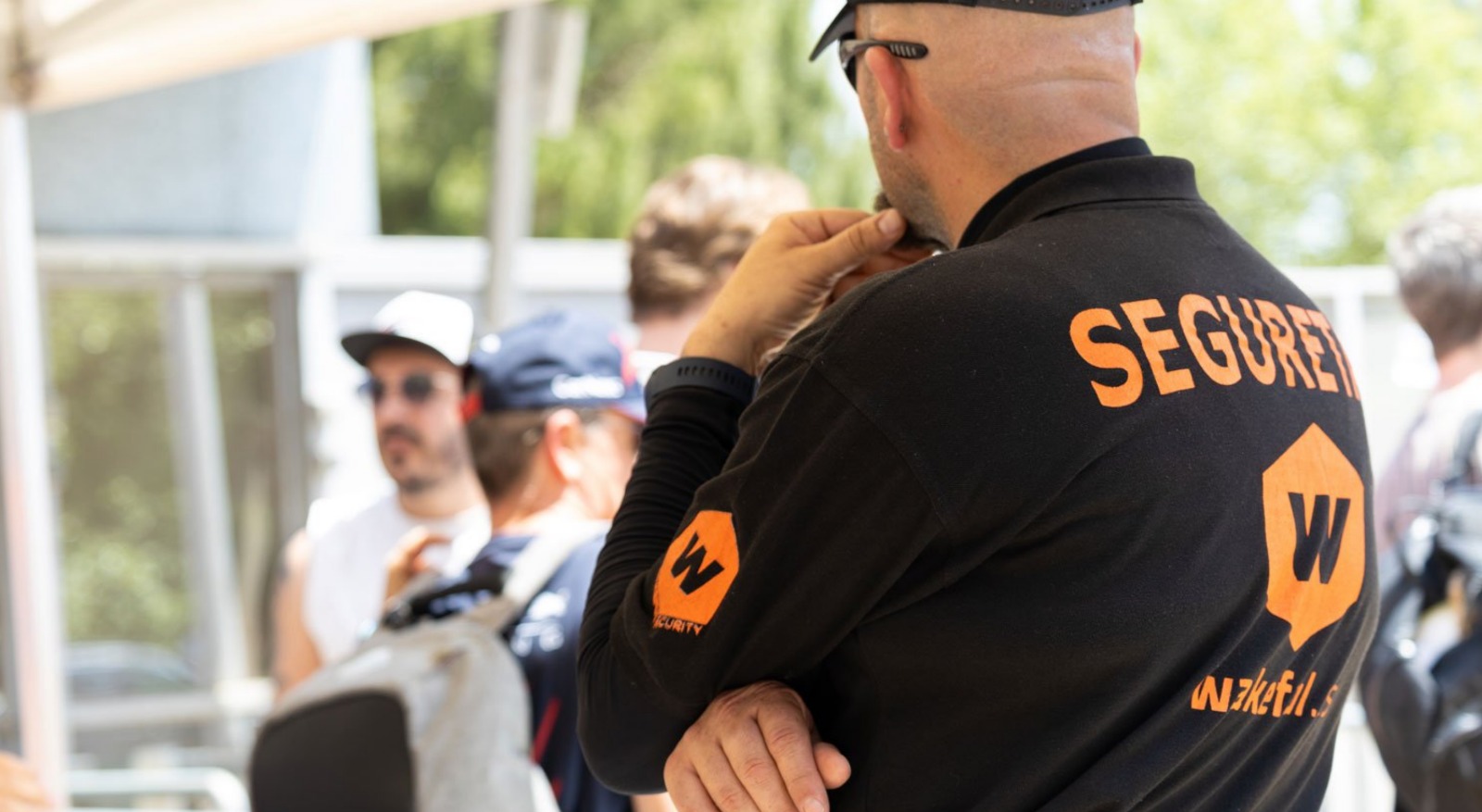 Un vigilante de la empresa de seguridad Wakeful. Foto: Wakeful.