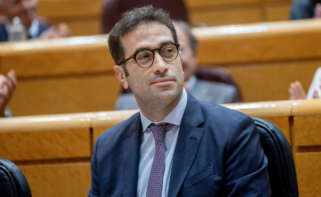 El ministro de Economía, Comercio y Empresa, Carlos Cuerpo, durante un pleno en el Senado. Ricardo Rubio / Europa Press