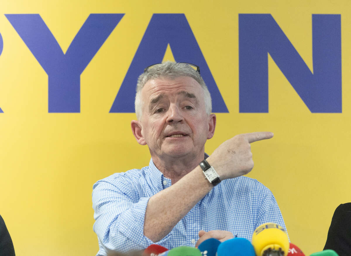 Archivo - El consejero delegado de Ryanair, Michael O'Leary, durante una rueda de prensa de Ryanair, a 11 de febrero de 2025, en Madrid (España)