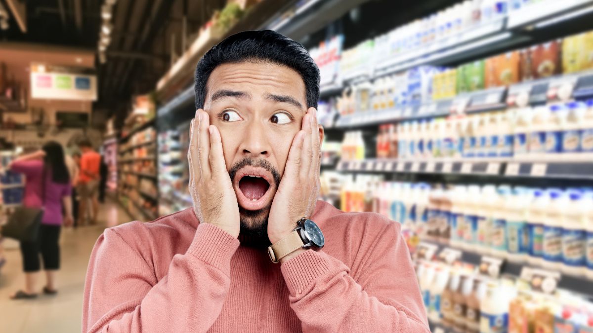 Leche. Supermercados.