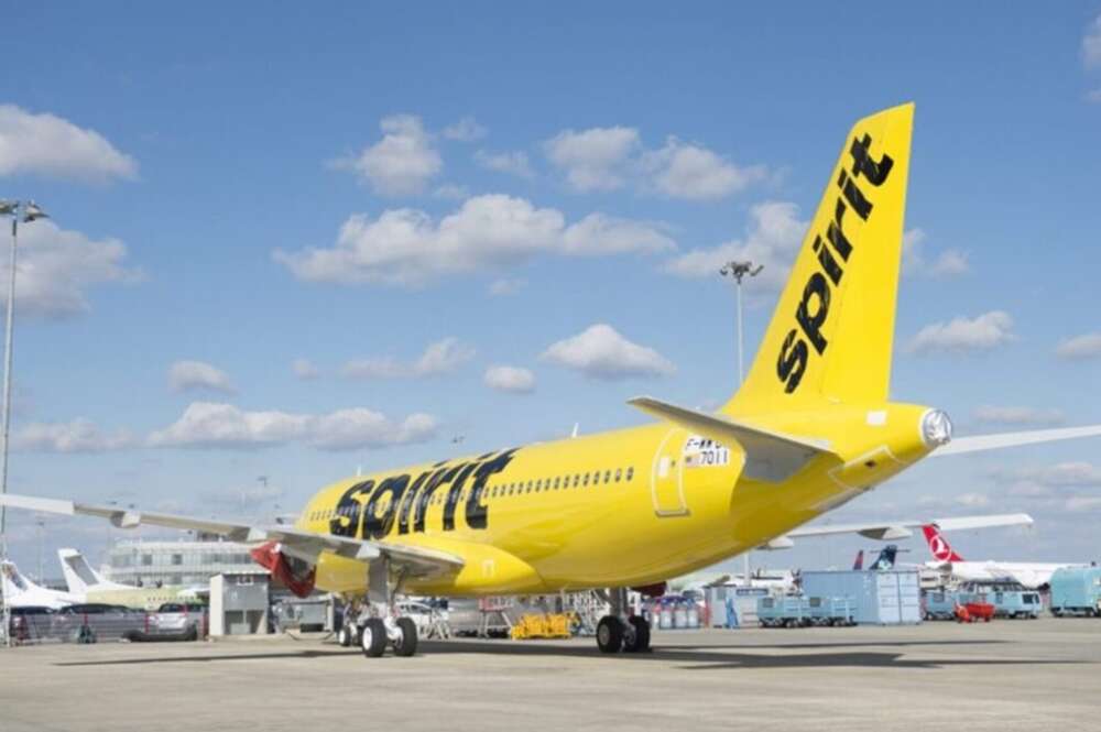 Uno de los aviones de la aerolínea Spirit