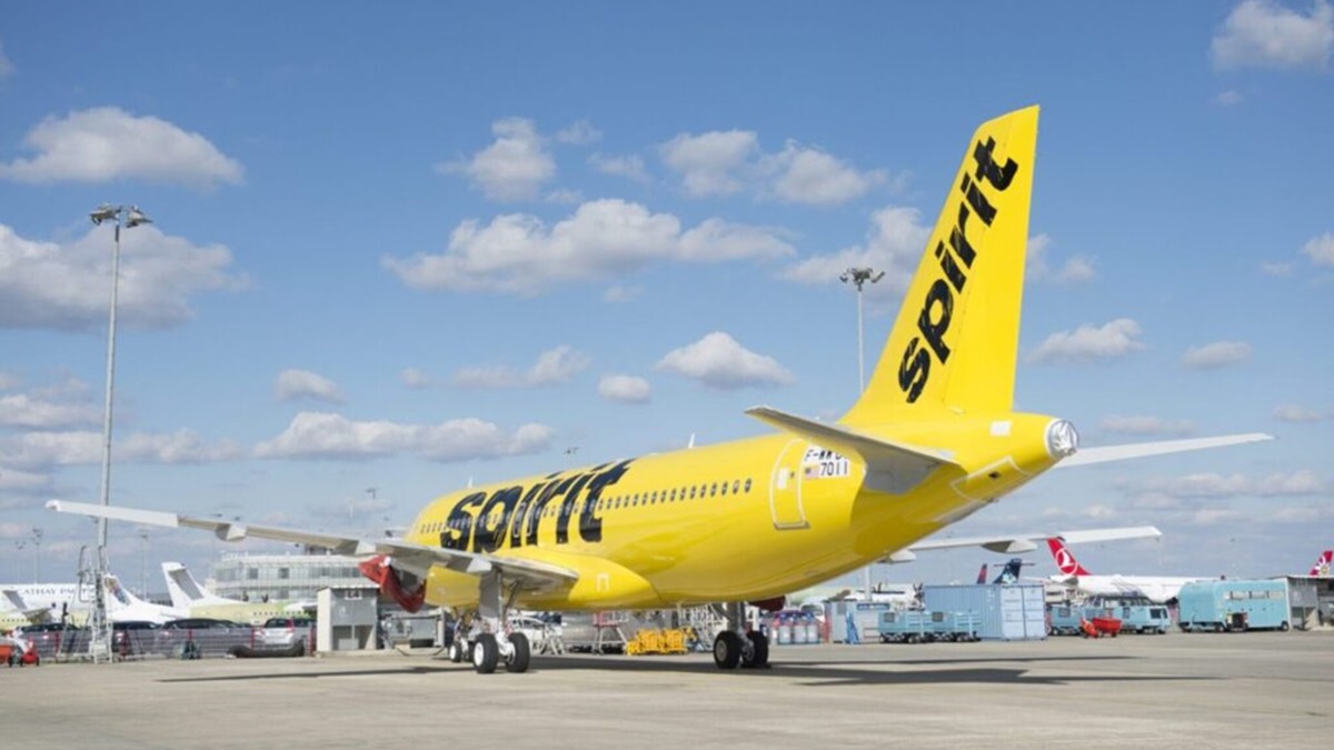 Uno de los aviones de la aerolínea Spirit