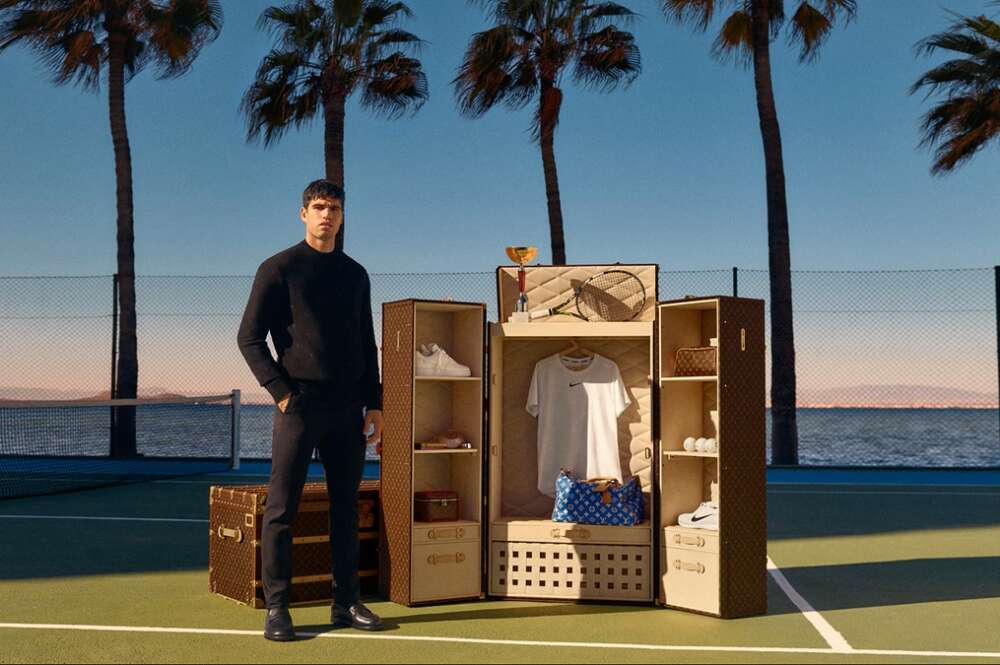 Carlos Alcaraz como embajador de Louis Vuitton