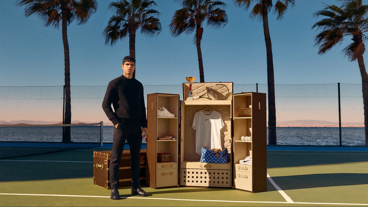 Carlos Alcaraz como embajador de Louis Vuitton