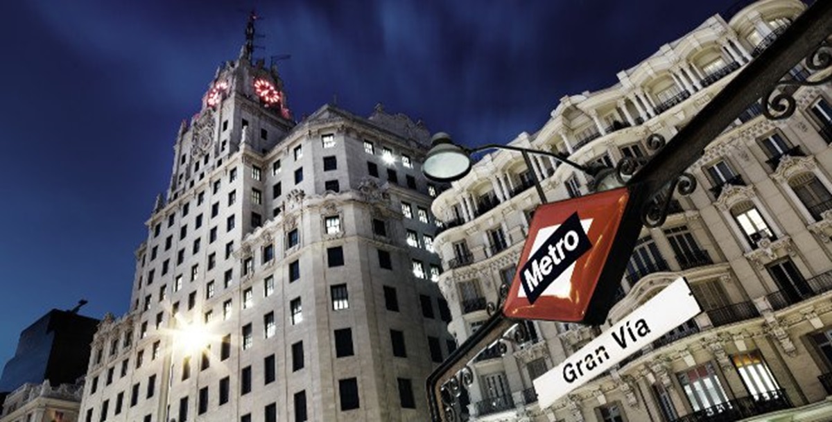 El edificio de Telefónica en Gran Vía, Madrid