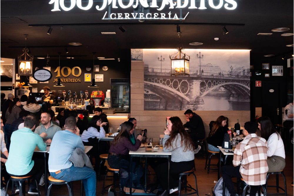 Un establecimiento de 100 Montaditos. Foto: Restalia.