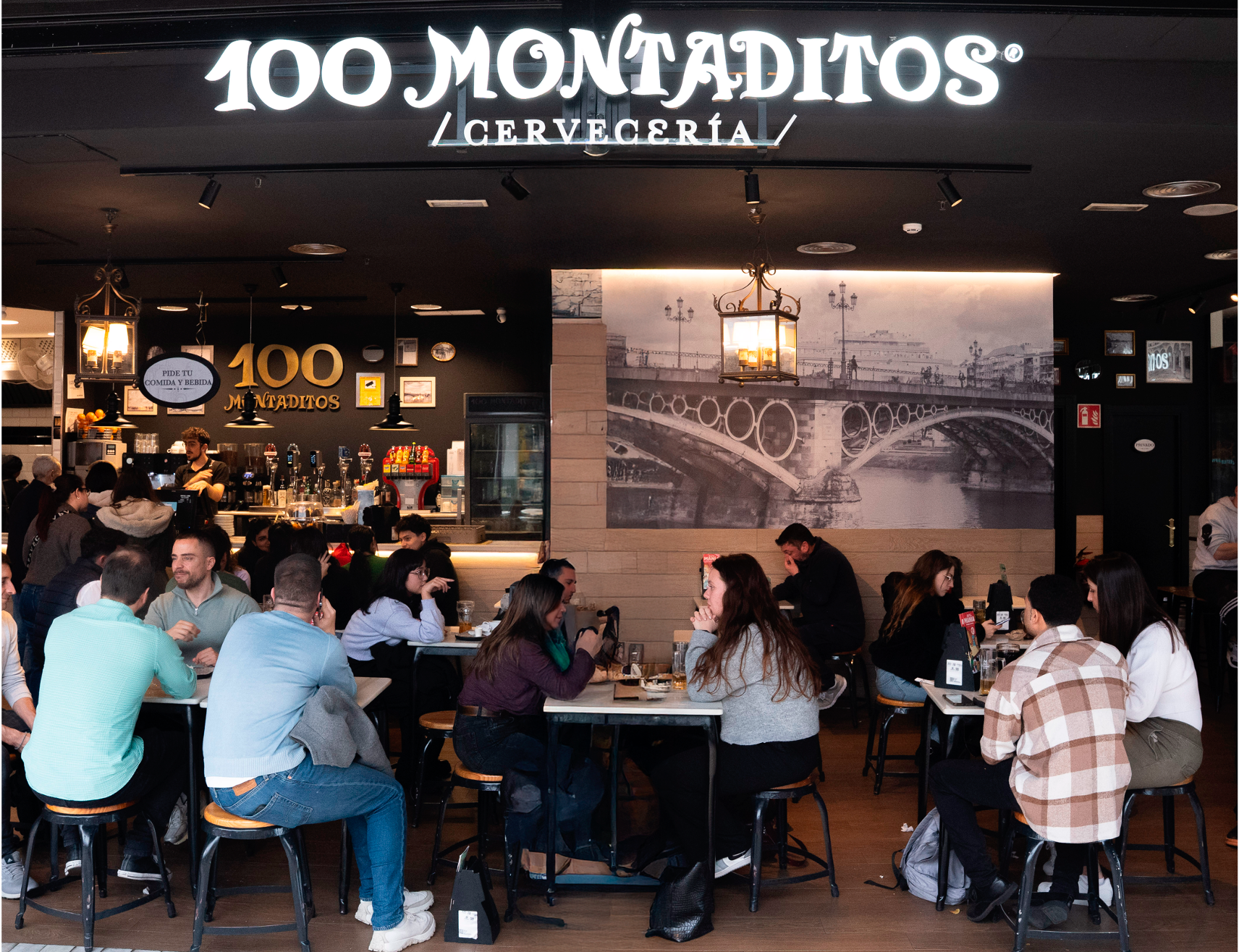 Un establecimiento de 100 Montaditos. Foto: Restalia.