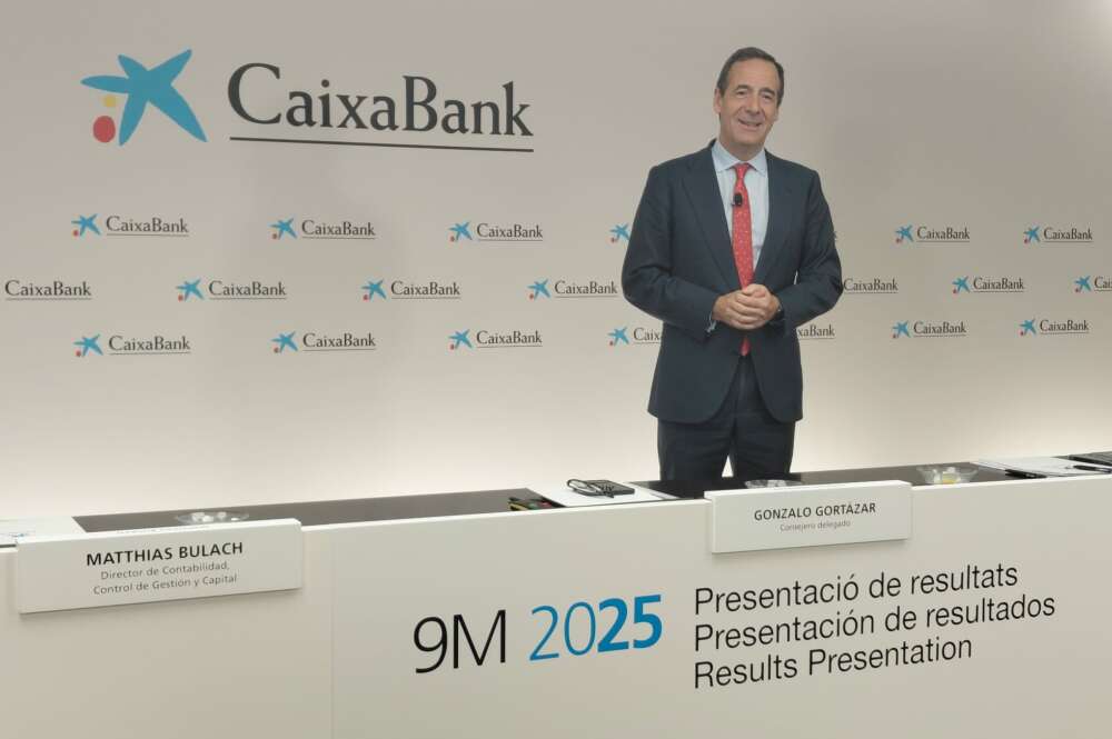 Gonzalo Gortázar, consejero delegado de Caixabank, en la presentación de resultados del tercer trimestre de 2025