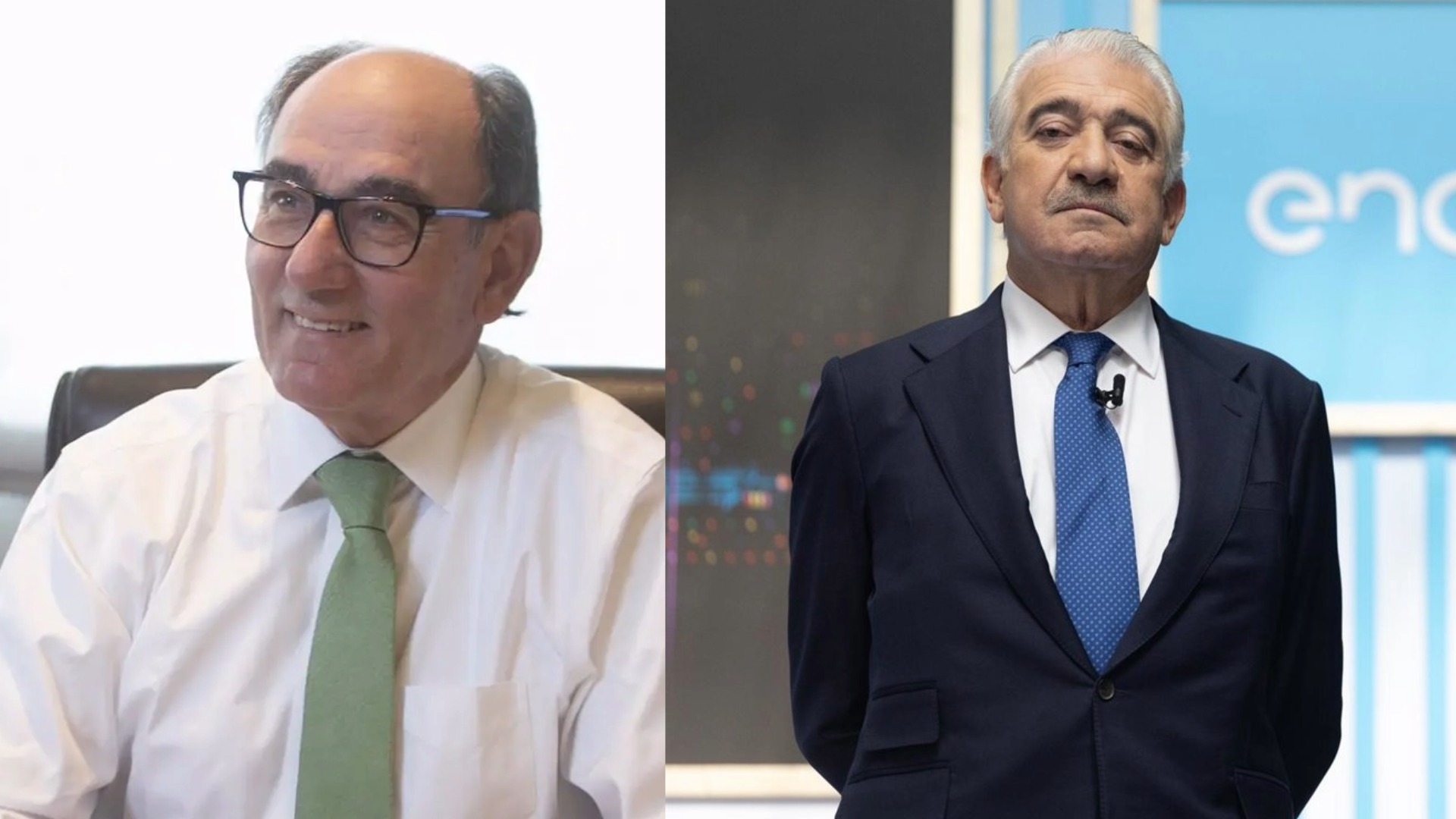El presidente de Iberdrola, Ignacio Sánchez Galán, y el CEO de Endesa, José Bogas