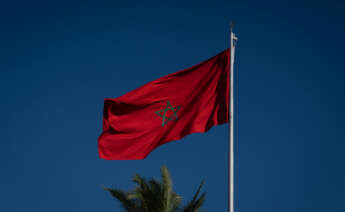 Vista de una bandera de Marruecos. Foto: Europa Press.