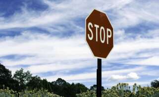 Una señal de stop
