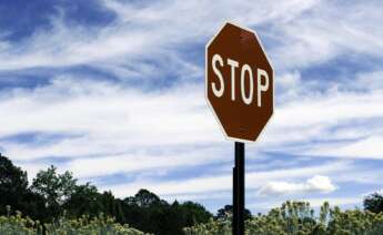 Una señal de stop