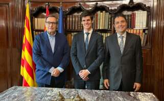 Izq Vicente Codes, presidente de la Comisión de Defensa y Seguridad Dcha Salvador Sedó, secretario técnico.