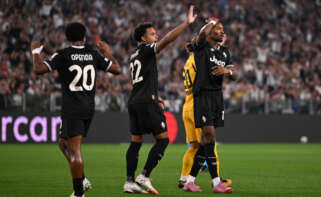 TURIN, ITALY - SEPTEMBER 16: Khephren Thuram of Juventus reacts after a missed chance during the UEFA Champions League 2025/26 League Phase MD1 match between Juventus and Borussia Dortmund at Juventus Stadium on September 16, 2025 in Turin, Italy. (Photo by Tullio Puglia - UEFA/UEFA via Getty Images)