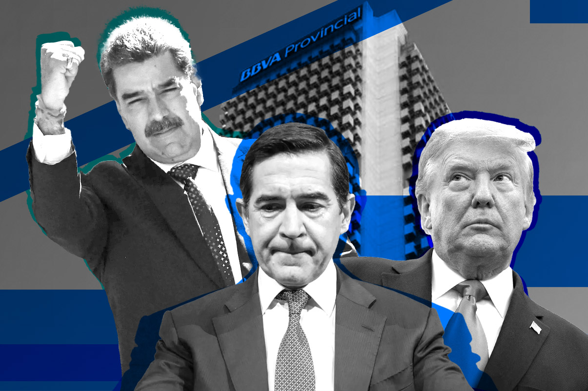 Nicolás Maduro, Carlos Torres y Donald Trump.