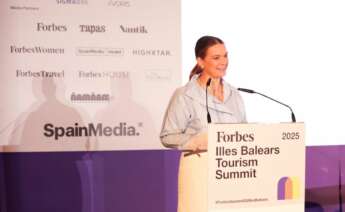 Marga Prohens, durante el acto