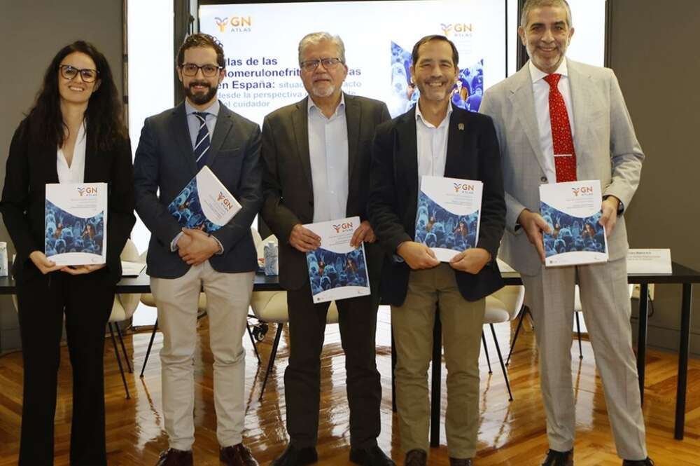 De izquierda a derecha: Esther Espinosa, Fernando Caravaca-Fontán, Manuel Praga Terente, Manuel Arellano y Álvaro Madrid Aris