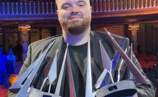 Ibai Llanos durante los premios ESLAND. Foto: @IbaiLlanos.