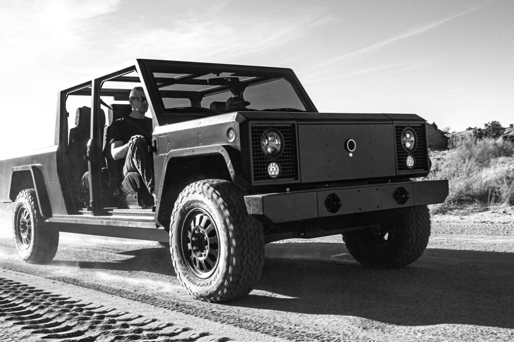 Uno de los vehículos de la marta Bollinger Motors