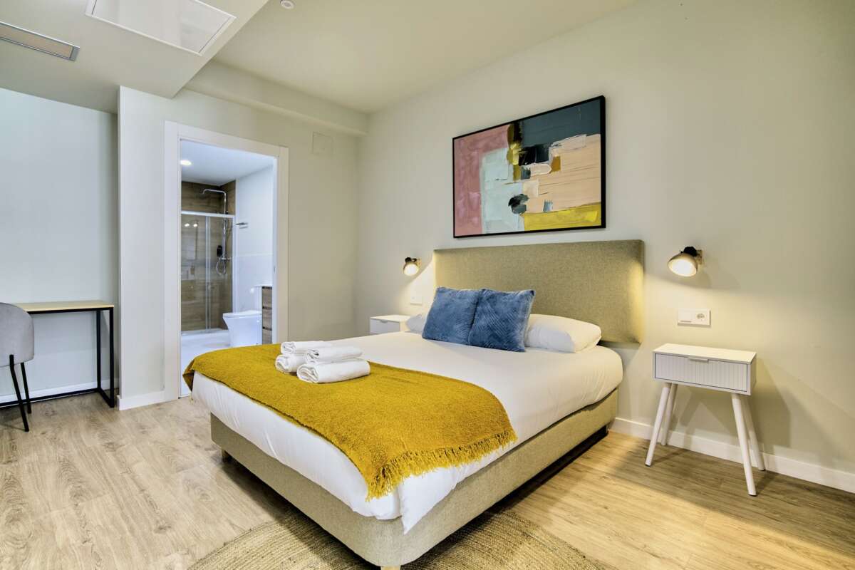 Una habitación de Gaiarooms en Bilbao. 