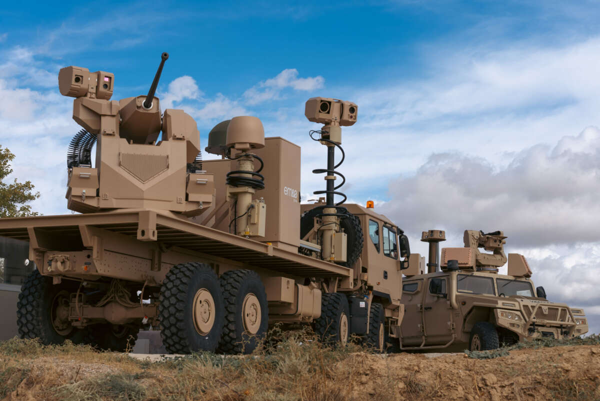 Uno de los carros de combate de Escribano.