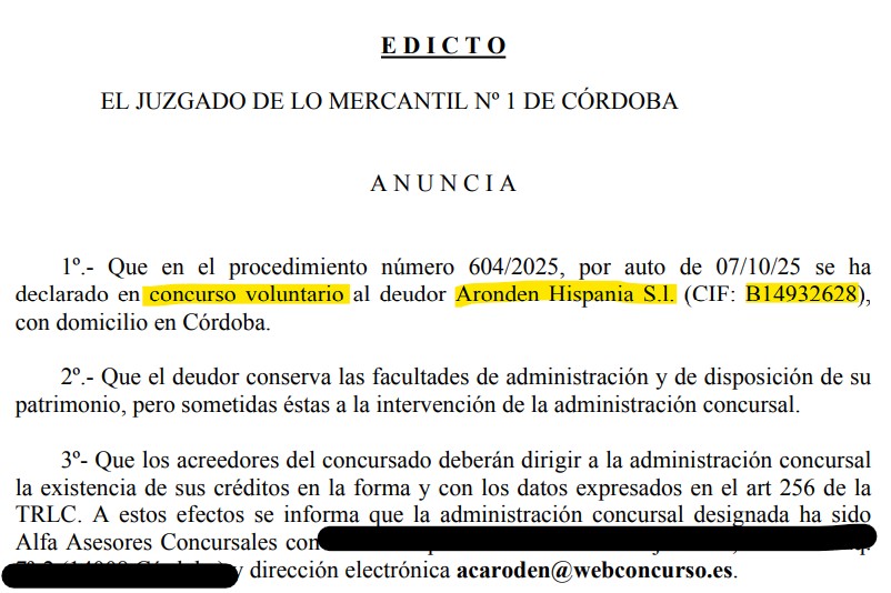 Consulta Publicidad Concursal