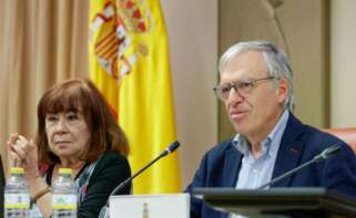 Cristina Narbona y José Donoso durante la jornada | Foto de UNEF