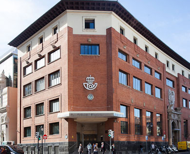 Sede central de Correos en Bilbao. Foto: Bilbao Turismo.