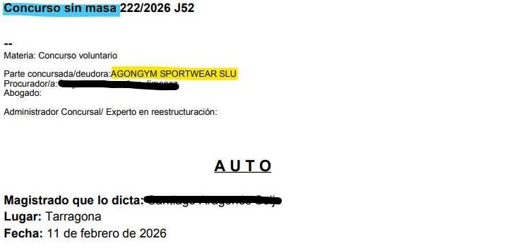 concurso de acreedores voluntario agongym