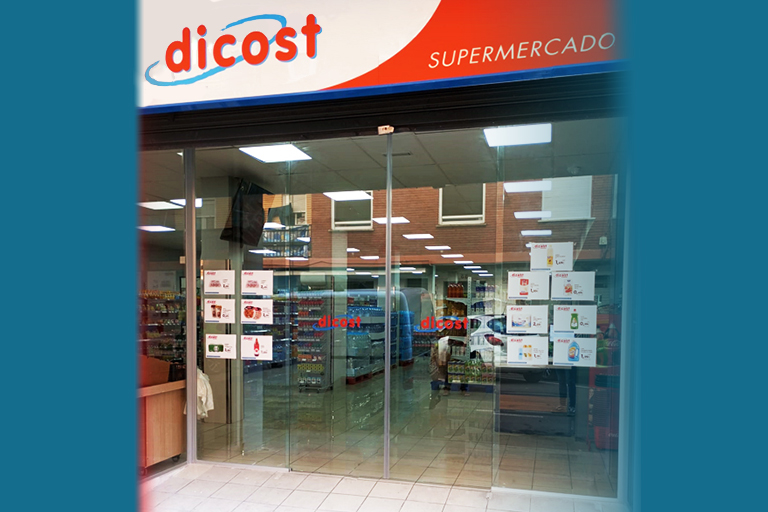 Un supermercado de Dicost. Foto: Dicost.