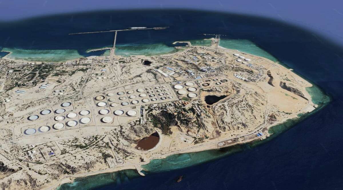 Imagen satelital de la isla de Jark