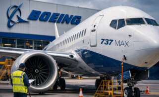 Boeing en un montaje generado por IA
