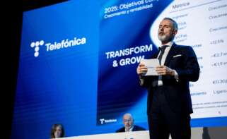 Foto de ARCHIVO) El presidente ejecutivo de Telefónica, Marc Murtra; durante la presentación de los resultados correspondientes al ejercicio 2025, a 24 de febrero de 2026, en Madrid (España). Telefónica registró unas pérdidas netas atribuidas de 4.318 millones de euros en 2025 por el impacto extraordinario de reestructuraciones, que incluye el último Expediente de Regulación de Empleo (ERE) llevado a cabo por la empresa, con un coste de 2.049 millones de euros, y las desinversiones en América Latina, que ascienden a 2.269 millones de euros. Gabriel Luengas / Europa Press 24/2/2026