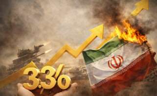 Montaje apoyado con IA del incremento de la inflación por la Guerra de Irán