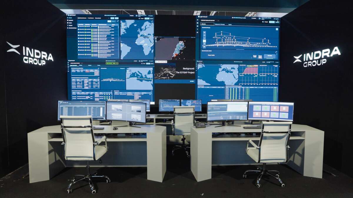 Puesto de mando y control de Indra. Fotografía: Indra