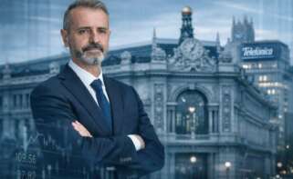 Marc Murtra ante el Banco de España en un montaje apoyado con IA