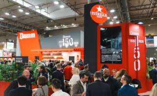 Stand conmemorativo de Damm en Alimentaria + Hostelco. Foto: Damm.