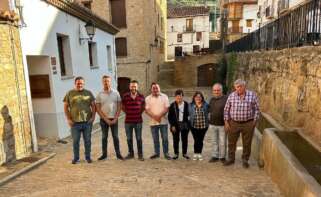 Alcaldes de la Asociación Viento Alto de Teruel. Foto: Servimedia.