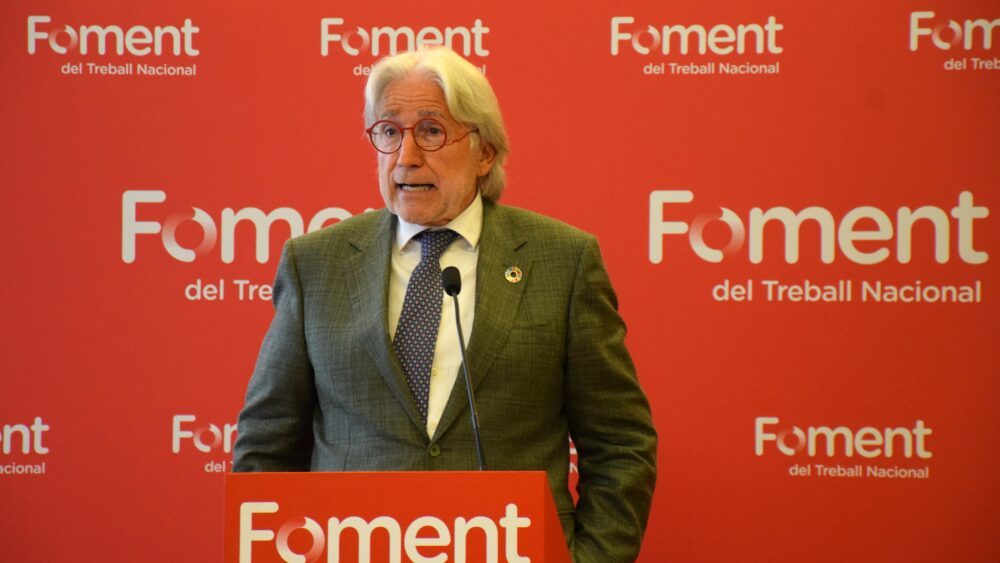 El presidente de Foment, Josep Sánchez Llibre. Foto: Foment.