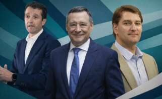 Ángel Escribano, Ángel Simón y Manuel de la Rocha sobre la presidencia de Indra