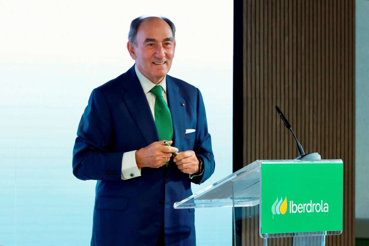 El presidente de Iberdrola, Ignacio Sánchez Galán. Foto: Europa Press.