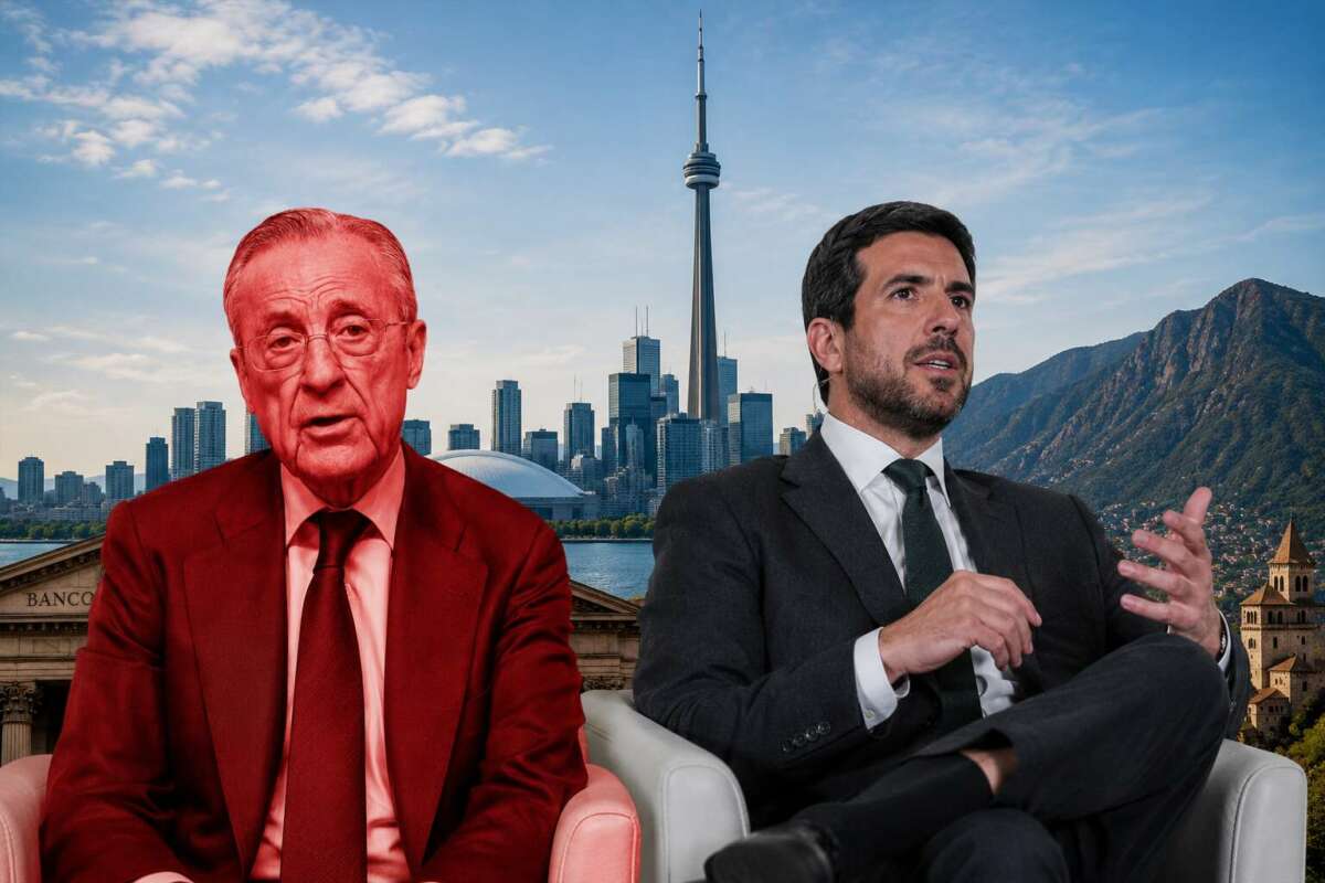 Montaje de Florentino Pérez y Enrique Riquelme