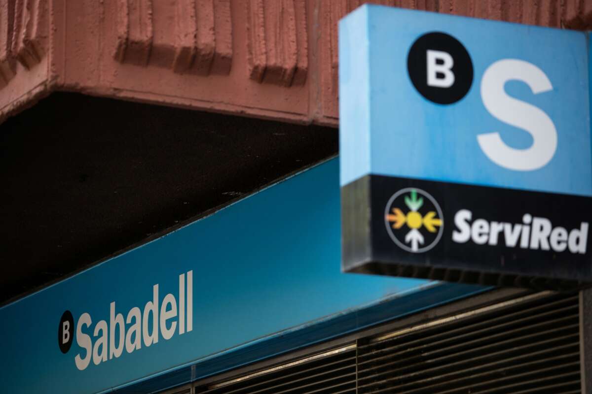 Una de las oficinas de Sabadell, a 6 de junio de 2024, en Madrid (España). Foto: Europa Press.