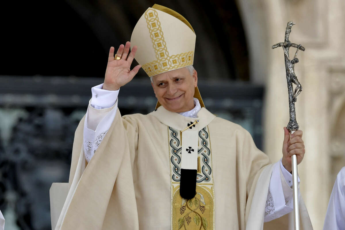 El Papa León XIV durante la misa de inicio de su Pontificado, en la plaza de San Pedro. Foto: Stefano Spaziani / Europa Press