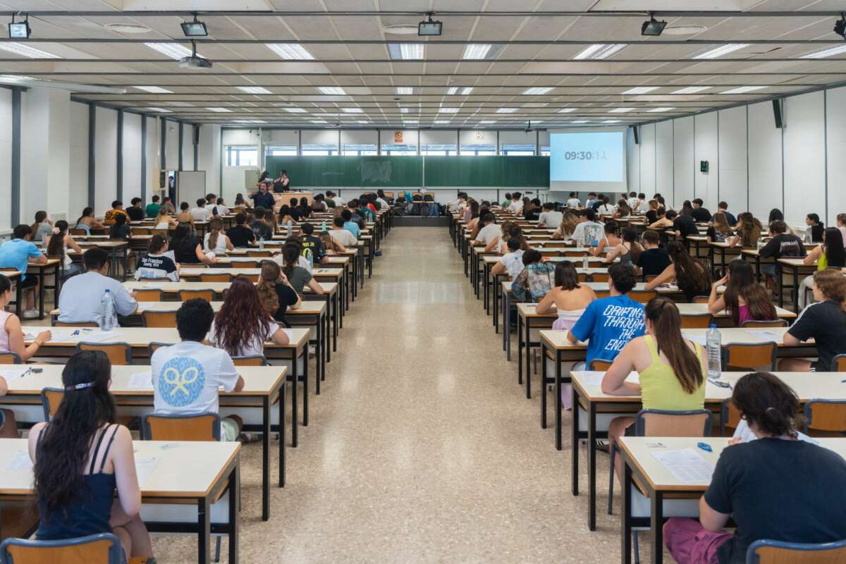 Convocatoria extraordinaria de EBAU en Valencia en 2025. Foto: Europa Press.