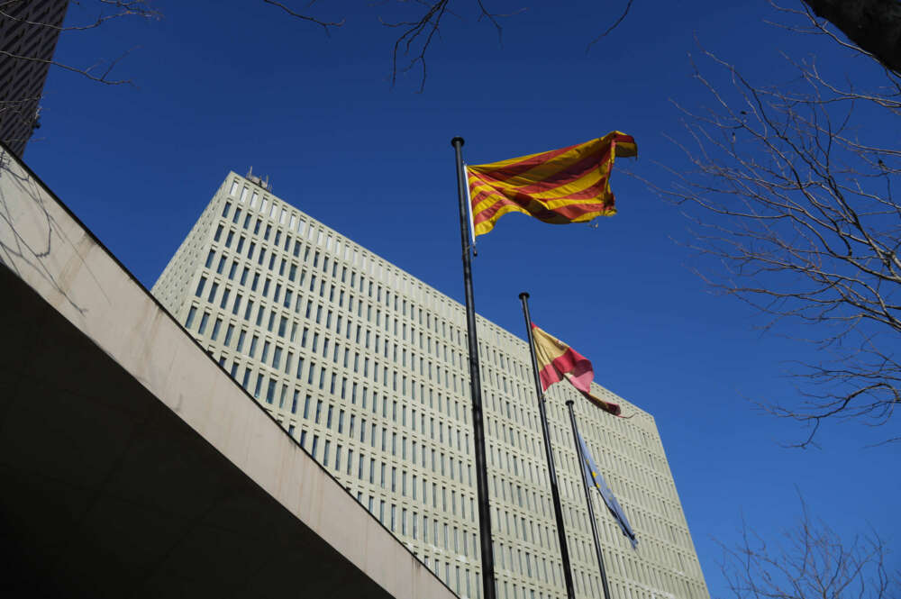 Fachada de la Ciutat de la Justícia de Barcelona, a 1 de diciembre de 2025, en Barcelona, Catalunya (España). Foto: David Zorrakino / Europa Press