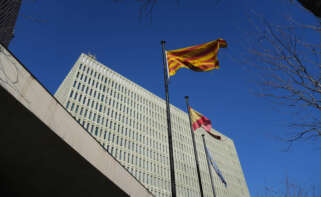 Fachada de la Ciutat de la Justícia de Barcelona, a 1 de diciembre de 2025, en Barcelona, Catalunya (España). Foto: David Zorrakino / Europa Press
