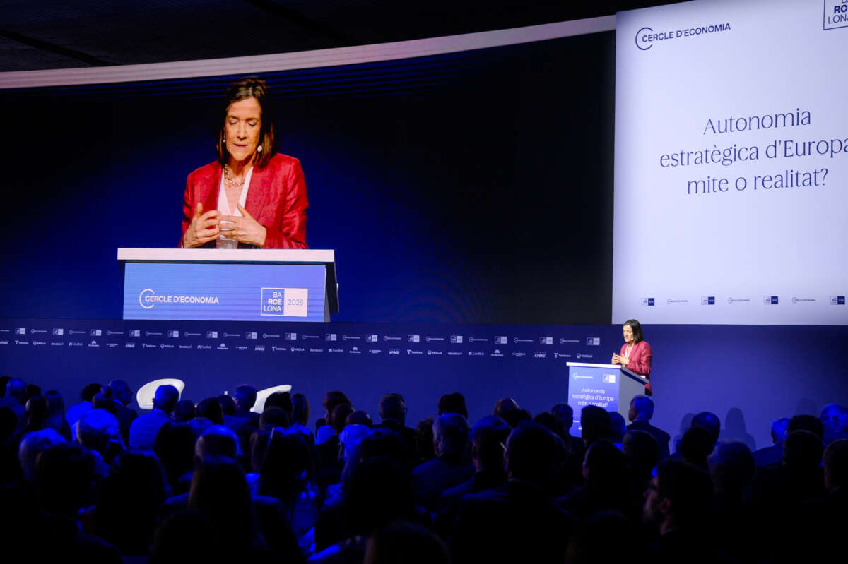 La presidenta del Cercle d'Economia, Teresa García-Milà. Foto: Cercle d'Economia.