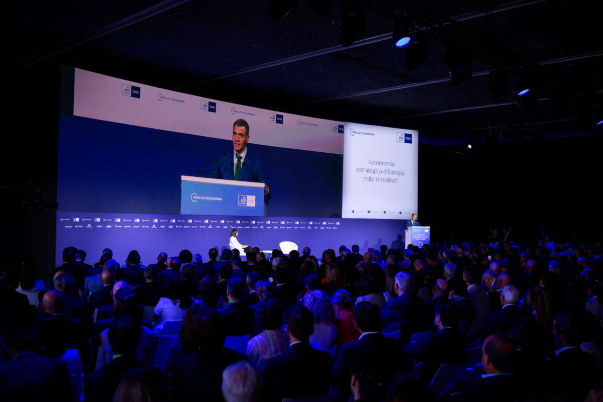 El presidente del Gobierno, Pedro Sánchez. Foto: Cercle d'Economia.