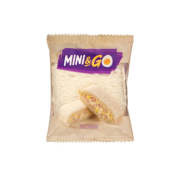 Mini sándwich de pavo y huevo revuelto Mini & Go Hacendado. Foto: Mercadona.